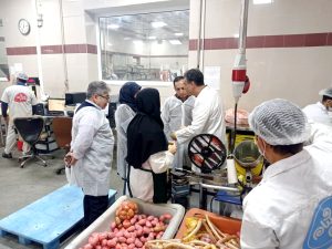 بازدید و نمونه‌گیری از محصولات شرکت «شام شام» شیراز