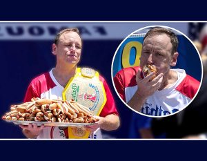 رقابت بلعیدن 83 هات‌داگ در 10 دقیقه!